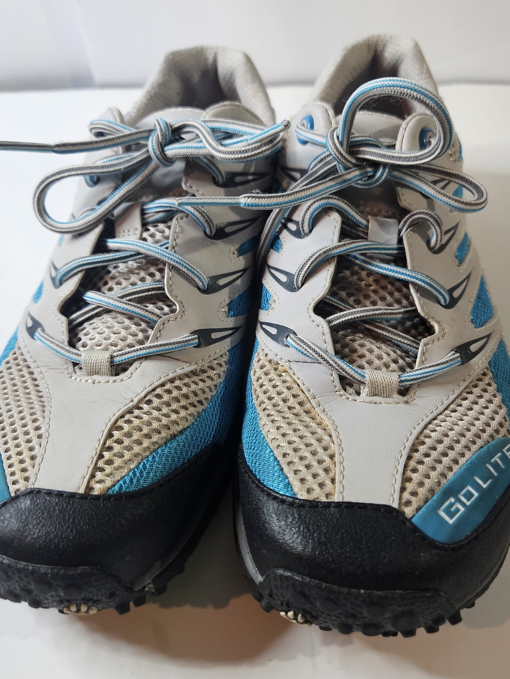 GoLite Dart Lite Baretech trail running shoe, Womens Size 9 Blue/Gray/Black EUC